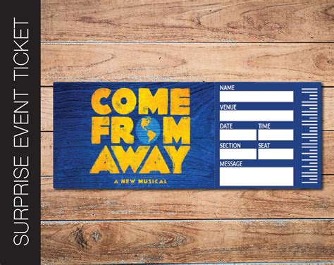 come from away lottery tickets.